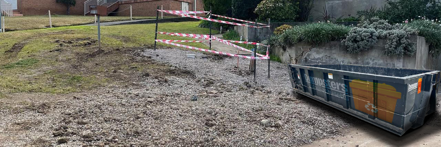 Roll-off dumpsters for construction sites